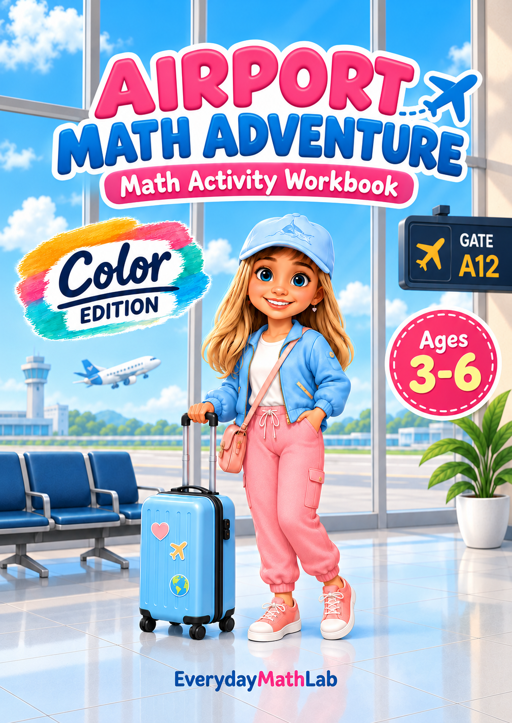 Airport Math Adventure workbook cover