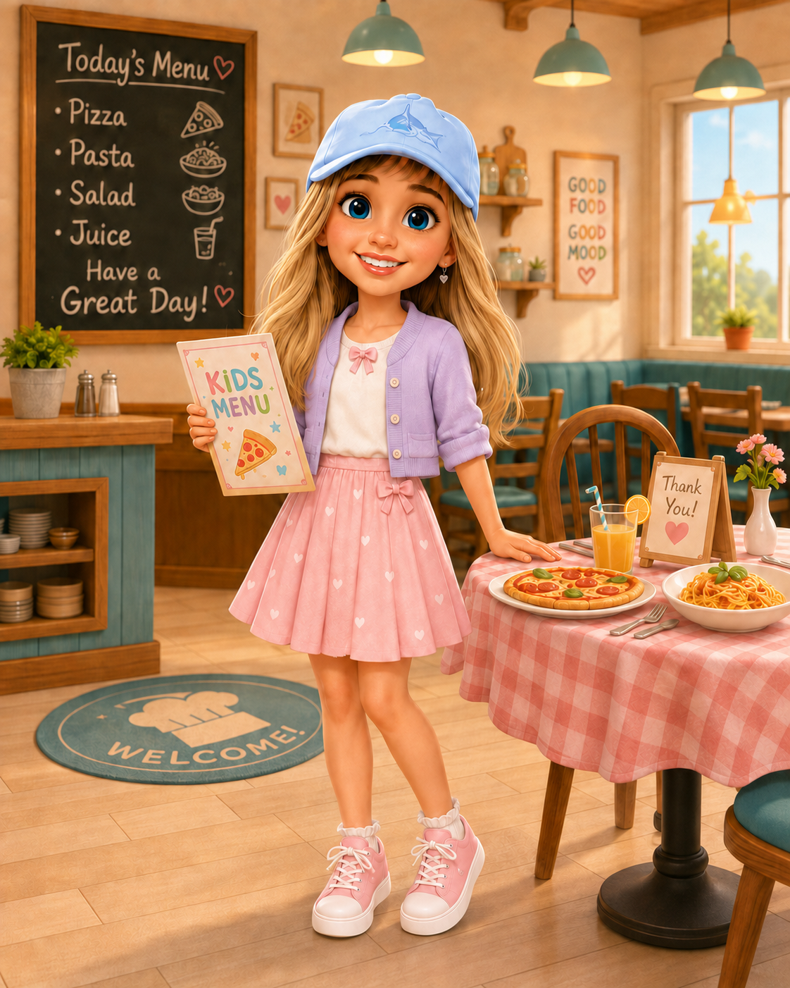 Restaurant Math Quiet Kit printable activity pack for children ages 3 to 6